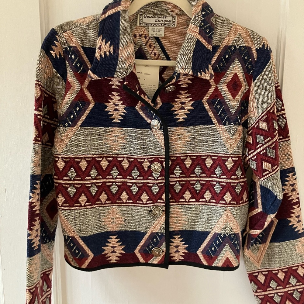 NWT Navajo print Southwest Canyon jacket M